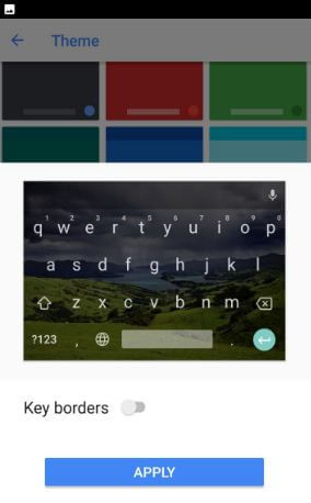 Ändern Sie das Tastaturthema auf Android Oreo 8.0