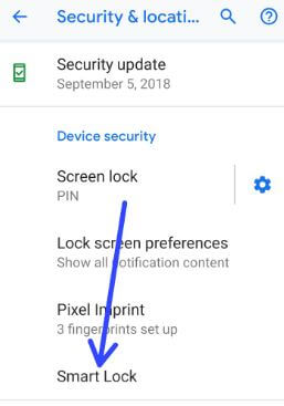 So verwenden Sie Smart Lock unter Android 9 Pie