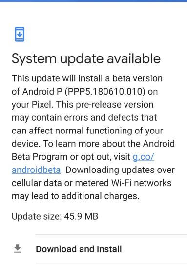 Herunterladen und Installieren von Android P Beta 4 in Ihrem Google Pixel, Pixel 2 XL