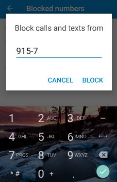 Blockieren Sie Anrufe und SMS in Android Nougat