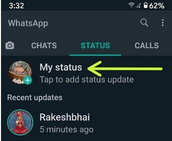 So ändern Sie Ihren Status auf WhatsApp Android