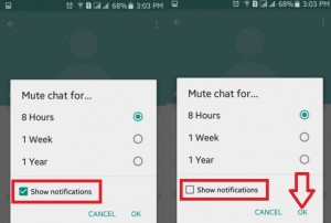 So stummschalten Sie Chat-Benachrichtigungen auf WhatsApp Android