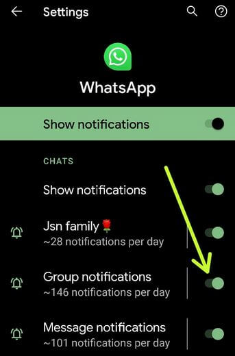 So schalten Sie WhatsApp-Gruppenbenachrichtigungen auf Android stumm
