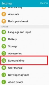 So stellen Sie Datum und Uhrzeit auf Android Lollipop ein 5.1.1