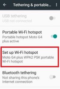 Richten Sie einen WLAN-Hotspot in einem Android Nougat 7.0-Gerät ein