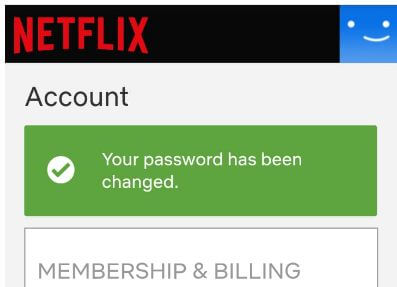 Ändern Sie das Passwort in der Netflix-App