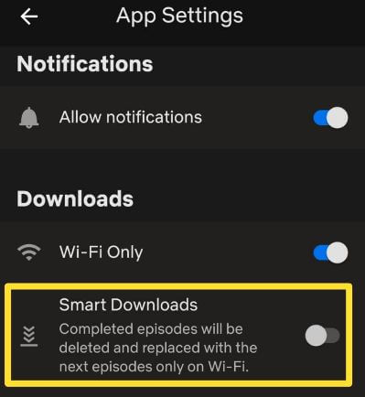 So deaktivieren Sie Netflix Smart Downloads auf Android-Handys
