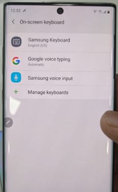 So ändern Sie die Tastatursprache auf dem Galaxy Note 10 plus