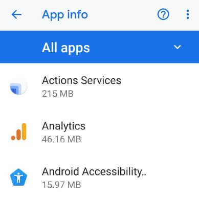 Zurück zu einer älteren Version einer App auf Ihrem Google Pixel 3