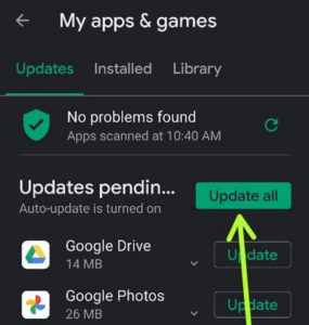 Suchen Sie nach einem Update der Kamera-App, um das Problem mit der Pixelkamera zu beheben