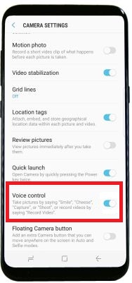 So aktivieren Sie die Sprachsteuerung der Kamera auf dem Galaxy S8