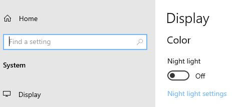So schalten Sie das Nachtlicht in Windows 10 ein